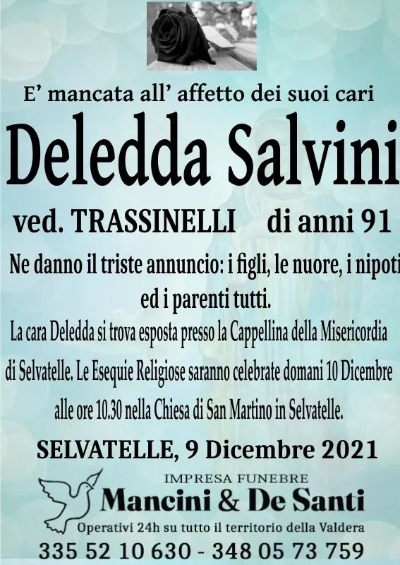 Funerali Selvatelle Deledda Salvini Cappellina della Misericordia di Selvatelle Onoranze Funebri Mancini De Santi