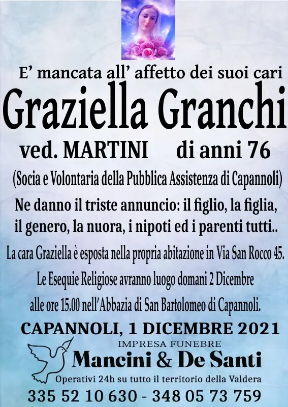 Funerali Graziella Granchi